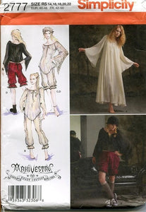 Goth/Steampunk/Weirdness Nightwear pattern designed by Arkivestry of Haunt Couture for Simplicity 2777, Large Sizes